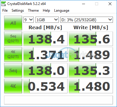 ASUS GL702ZC Crystal Disk Mark HDD