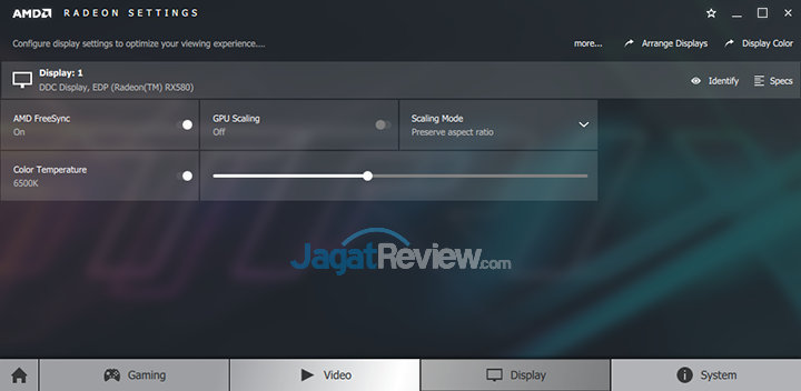 Review Notebook Gaming: ASUS ROG STRIX GL702ZC 6 ASUS GL702ZC Radeon Setting Freesync