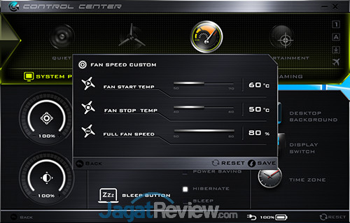Gigabyte Sabre 15 Control Center 02