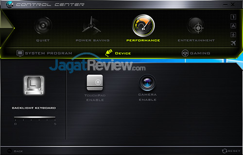 Gigabyte Sabre 15 Control Center 03