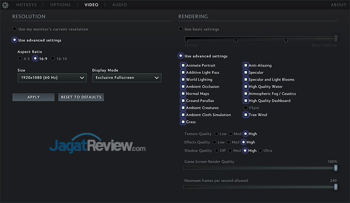 Review Acer Aspire E5-476G: Laptop Murah Untuk Gaming & Editing 4 Gigabyte Sabre 15 DOTA 2 Setting 01