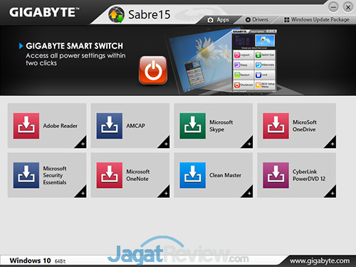 Gigabyte Sabre 15 Smart Update 02