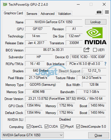 HP Omen 15 ce085TX GPUZ 01