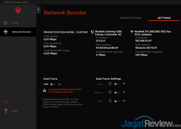HP Omen 15 ce085TX OMEN Command Center 06