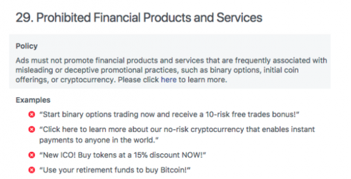Facebook Larang Iklan Promosi Layanan Cryptocurrency 2 facebook new ad policy 640x328