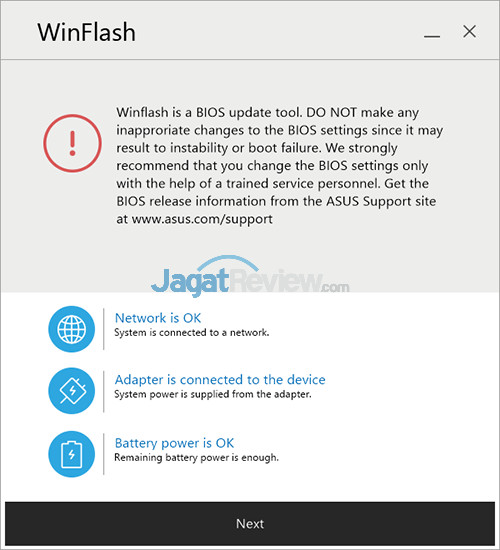 Review Notebook Gaming: ASUS ROG G703VI 71 ASUS GL503VD WinFlash 01
