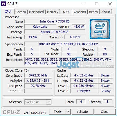 Review Notebook Gaming: Dell Inspiron Gaming 15 7577 2 Dell Inspiron Gaming 7577 CPUZ 01