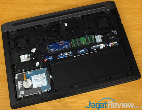 Review Notebook Gaming: Dell Inspiron Gaming 15 7577 12 Dell Inspiron Gaming 7577 Internal Component Layout
