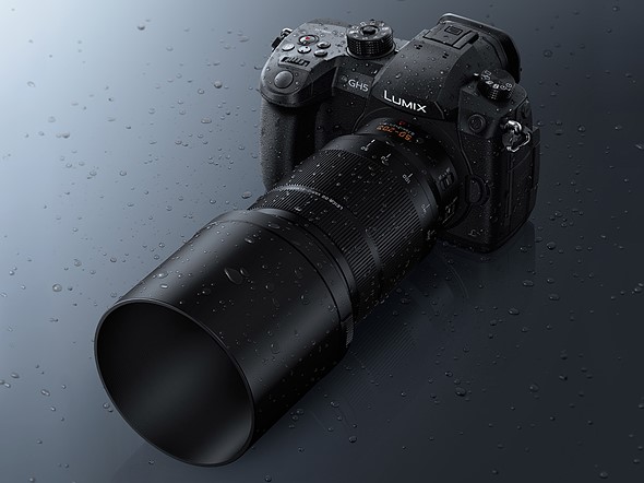 Panasonic Perkenalkan Lensa 50-200mm F2.8-4.0 ASPH 17 Image GH5 k H ES50200 Hood Splashproof2