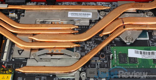 Review Notebook Gaming: MSI GE63VR 7RF RAIDER 18 MSI GE63VR 7RF Cooler Baseplate Heatpipe