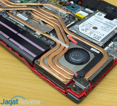 Review Notebook Gaming: MSI GE63VR 7RF RAIDER 20 MSI GE63VR 7RF Cooler GPU Side