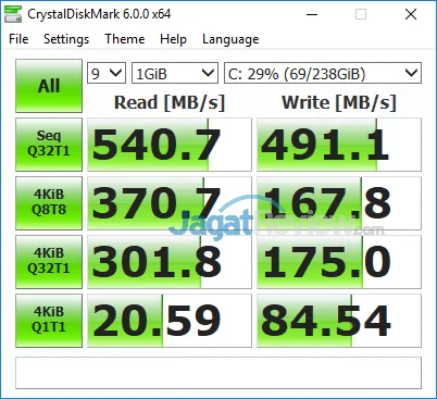 Review Notebook Gaming: MSI GE63VR 7RF RAIDER 34 MSI GE63VR 7RF Crystal Disk Mark SSD