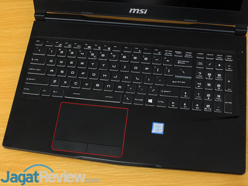Review Notebook Gaming: MSI GE63VR 7RF RAIDER 11 MSI GE63VR 7RF Keyboard Touchpad
