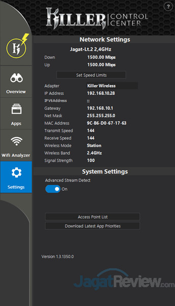 Review Notebook Gaming: MSI GE63VR 7RF RAIDER 44 MSI GE63VR 7RF Killer Control Center 05