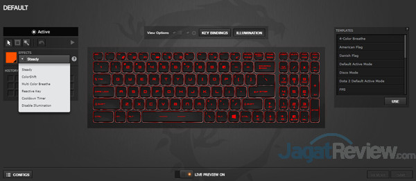 Review Notebook Gaming: MSI GE63VR 7RF RAIDER 46 MSI GE63VR 7RF SteelSeries Engine 02