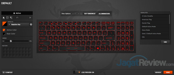 Review Notebook Gaming: MSI GE63VR 7RF RAIDER 52 MSI GE63VR 7RF SteelSeries Engine 08