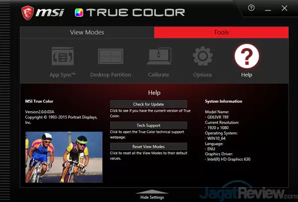 Review Notebook Gaming: MSI GE63VR 7RF RAIDER 27 MSI GE63VR 7RF True Color 11