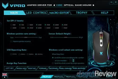 Hands-On Mouse Rapoo VPro V280 8 Rapoo V280 SS 01