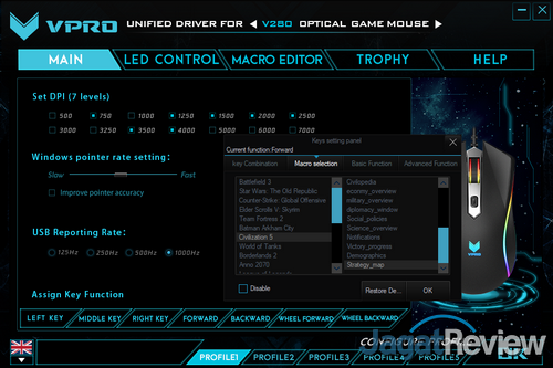 Hands-On Mouse Rapoo VPro V280 9 Rapoo V280 SS 02