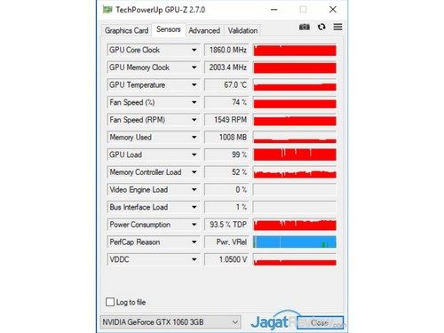 Suhu Max Biostar GTX 1060 3GB