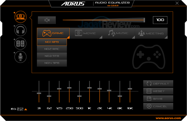 Review Notebook Gaming: AORUS X7 DT v7 22 AORUS X7 DT v7 Audio Equalizer 02