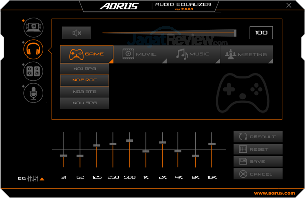Review Notebook Gaming: AORUS X7 DT v7 39 AORUS X7 DT v7 Audio Equalizer 19