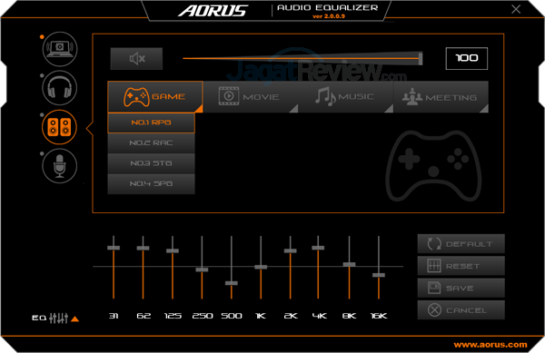 Review Notebook Gaming: AORUS X7 DT v7 54 AORUS X7 DT v7 Audio Equalizer 34