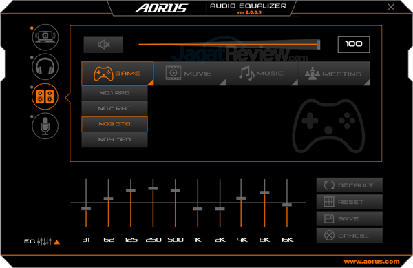 Review Notebook Gaming: AORUS X7 DT v7 56 AORUS X7 DT v7 Audio Equalizer 36