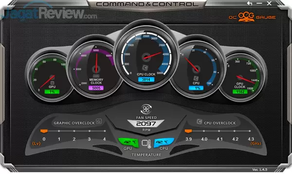 Review Notebook Gaming: AORUS X7 DT v7 20 AORUS X7 DT v7 Command Control OC Gauge