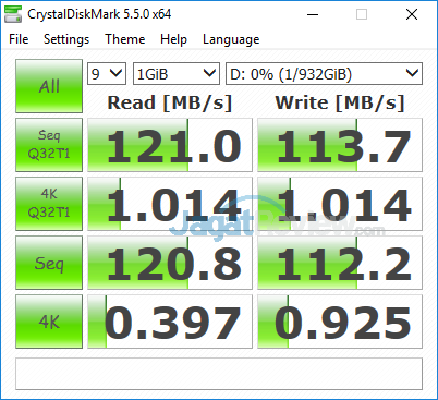 Review Notebook Gaming: AORUS X7 DT v7 52 AORUS X7 DT v7 Crystal Disk Mark 5 HDD Default