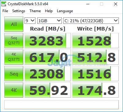 Review Notebook Gaming: AORUS X7 DT v7 51 AORUS X7 DT v7 Crystal Disk Mark 5 SSD Default