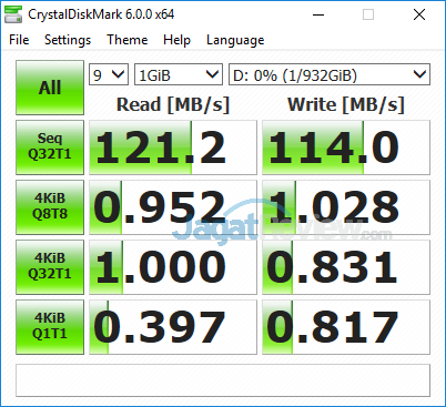 Review Notebook Gaming: AORUS X7 DT v7 54 AORUS X7 DT v7 Crystal Disk Mark 6 HDD Default