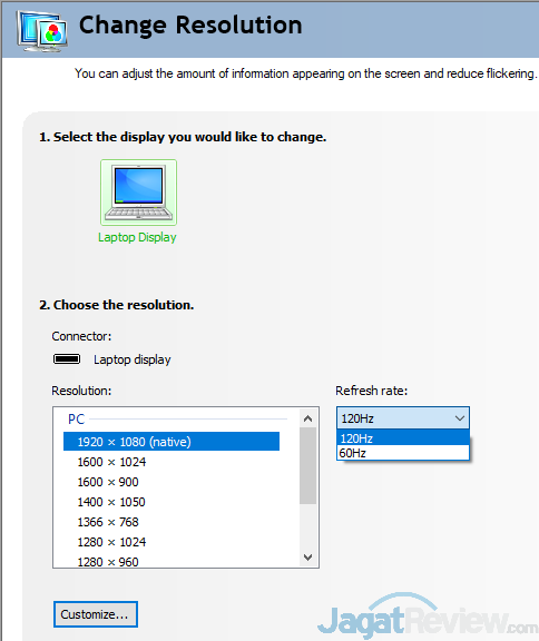 Review Notebook Gaming: ASUS ROG STRIX GL503VM Hero Edition 6 ASUS GL503VM HERO EDITION Display Properties