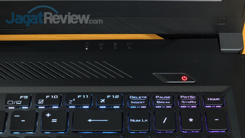 Review Notebook Gaming: ASUS ROG STRIX GL503VM Hero Edition 17 ASUS GL503VM HERO EDITION Power Botton Indicator Lamps