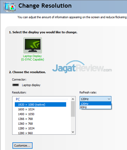 Review Notebook Gaming: Acer Predator Triton 700 7 Acer Predator Triton 700 Display