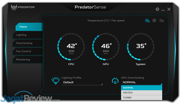 Review Notebook Gaming: Acer Predator Triton 700 3 Acer Predator Triton 700 PredatorSense 03