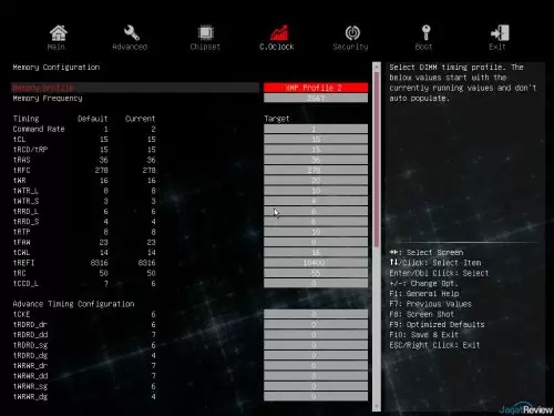 Hands-On Motherboard Colorful B360-HD Deluxe V20 6 6. Memory Menu