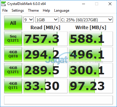 Review PC Desktop AMD Ryzen: Acer Aspire GX-281-UR13 30 Acer Aspire GX 281 Crystal Disk Mark 6 SSD