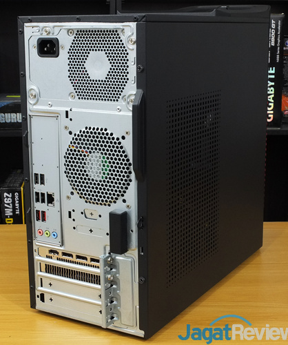 Review PC Desktop AMD Ryzen: Acer Aspire GX-281-UR13 9 Acer Aspire GX 281 Rear Side