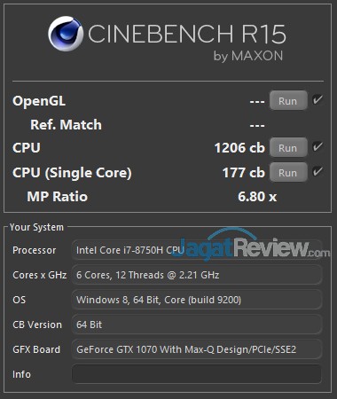 Review Prosesor Intel Core i7-8750H “Coffee Lake”: 6 Core untuk Notebook 4 CBR15
