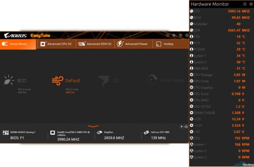 Hands-On Motherboard Gigabyte B360M AORUS Gaming 3 9 Easy Tune Hardware Monitors