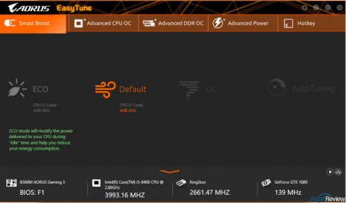 Hands-On Motherboard Gigabyte B360M AORUS Gaming 3 8 Easy Tunes