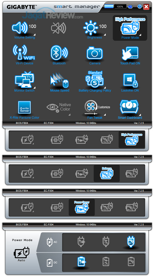 Review Gigabyte Aero 15X v8: Kencang, Tipis, dan Terjangkau dengan Core i7 8750H 5 Gigabyte Aero 15X v8 Smart Manager 05