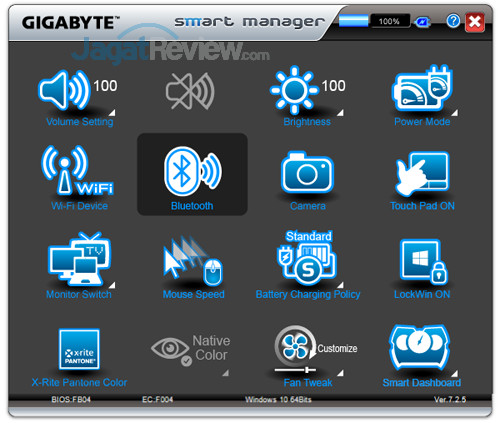 Review Gigabyte Aero 15X v8: Kencang, Tipis, dan Terjangkau dengan Core i7 8750H 7 Gigabyte Aero 15X v8 Smart Manager 07