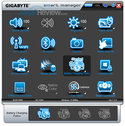 Review Gigabyte Aero 15X v8: Kencang, Tipis, dan Terjangkau dengan Core i7 8750H 12 Gigabyte Aero 15X v8 Smart Manager 12
