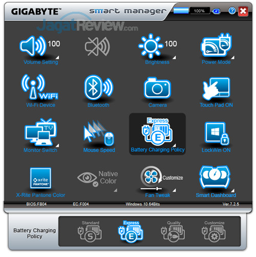 Review Gigabyte Aero 15X v8: Kencang, Tipis, dan Terjangkau dengan Core i7 8750H 13 Gigabyte Aero 15X v8 Smart Manager 13