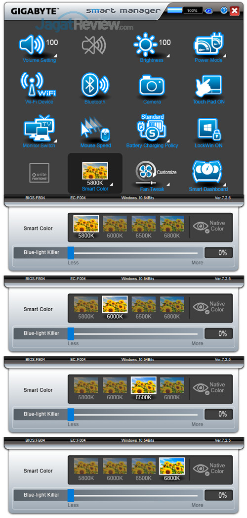 Review Gigabyte Aero 15X v8: Kencang, Tipis, dan Terjangkau dengan Core i7 8750H 19 Gigabyte Aero 15X v8 Smart Manager 19