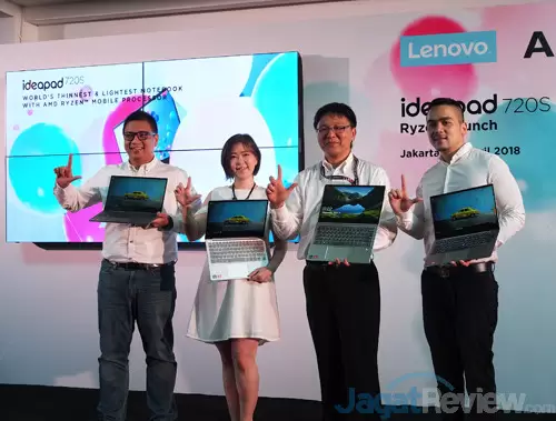 Laptop Tipis Lenovo IdeaPad 720S dengan AMD Ryzen Hadir di Indonesia 6 Lenovo IP702S Launch 01
