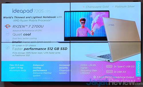 Laptop Tipis Lenovo IdeaPad 720S dengan AMD Ryzen Hadir di Indonesia 5 Lenovo IP702S Launch 05
