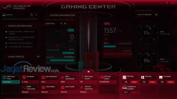 Review Notebook Gaming: ASUS ROG G703VI 7 ASUS G703VI Gaming Center 18